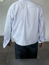 比例變超好! 雙口袋間條CROP短版SHIRT[兩色]