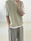 CROSS鏤空春夏針織VEST[三色]