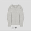 🇰🇷特別質感! 圈圈冷織鎖邊純色長袖KNIT[四色]