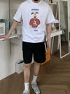 PANTOS小狗棉質短袖TEE[兩色]