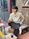 ALPACA柔軟半剪裁毛絮CARDIGAN[三色]