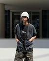 街頭風PIGMENT短袖連帽針織HOODIE[三色]