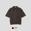 鱗片鉚釘雙拉鍊CARDIGAN[四色]