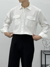 CHINO雙口袋設計長袖SHIRT[三色]