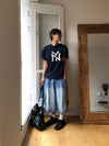 NEW YORK貼片棉質短袖TEE[四色]
