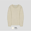 🇰🇷特別質感! 圈圈冷織鎖邊純色長袖KNIT[四色]