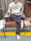 ALPACA柔軟半剪裁毛絮CARDIGAN[三色]