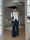 鱗片鉚釘雙拉鍊CARDIGAN[四色]