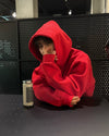 高品質基本款! 廓形純色線條設計棉質HOODIE[九色]