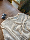 🇰🇷特別質感! 圈圈冷織鎖邊純色長袖KNIT[四色]