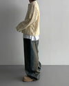 織紋鏤空小V翻領針織KNIT[三色]