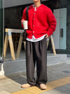 ALPACA柔軟半剪裁毛絮CARDIGAN[三色]