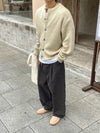 ALPACA柔軟半剪裁毛絮CARDIGAN[三色]