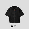 鱗片鉚釘雙拉鍊CARDIGAN[四色]