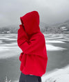 高品質基本款! 廓形純色線條設計棉質HOODIE[九色]