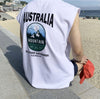 AUSTRALIA印花棉質VEST[兩色]
