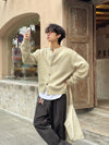 ALPACA柔軟半剪裁毛絮CARDIGAN[三色]