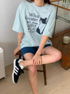 🐱有甚麼比貓更好の印花棉質短袖TEE[三色]