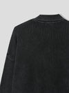 深灰色翻領CARDIGAN[一色]