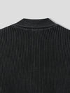深灰色翻領CARDIGAN[一色]