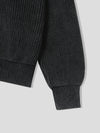 深灰色翻領CARDIGAN[一色]