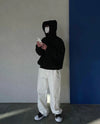 高品質基本款! 廓形純色線條設計棉質HOODIE[九色]