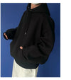 高品質基本款! 廓形純色線條設計棉質HOODIE[九色]