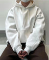 高品質基本款! 廓形純色線條設計棉質HOODIE[九色]