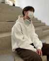 高品質基本款! 廓形純色線條設計棉質HOODIE[九色]