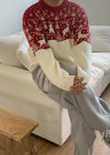 麋鹿半身色彩針織KNIT[三色]