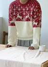 麋鹿半身色彩針織KNIT[三色]