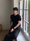 FIT身! 假兩件LAYERING亨利領針織KNIT[四色]