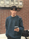 輕奢感覺! 毛絮肩膀開紐羊毛KNIT[三色]
