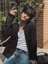 DAMAGE暗直間針織CARDIGAN[兩色]