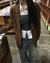 SUEDE麂皮經典鈕扣BLAZER[兩色]