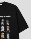 PUPPY GRAPHIC棉質短袖TEE[兩色]