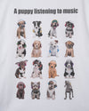 PUPPY GRAPHIC棉質短袖TEE[兩色]