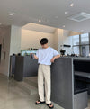 [+5cm!] 高級純黑厚底皮革SLIPPERS[一色]