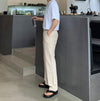 [+5cm!] 高級純黑厚底皮革SLIPPERS[一色]