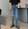 [+5cm!] 高級純黑厚底皮革SLIPPERS[一色]