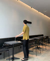[+5cm!] 高級純黑厚底皮革SLIPPERS[一色]