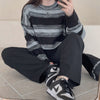 熱門網紅款! INS噪感線條黑色KNIT[三色]