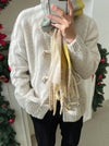糯米輕柔牛角扣CARDIGAN[四色]