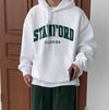 STANFORD刺繡純棉HOODIE[六色]