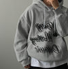 (含內絨✓) DIFFERENT藝術感印花純棉HOODIE[四色]