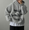 (含內絨✓) DIFFERENT藝術感印花純棉HOODIE[四色]