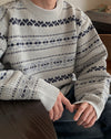 高質款! 質感細密圖案羊毛針織KNIT[四色]