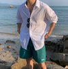 棉麻緊實長袖SHIRT[十一色]
