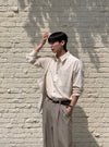 (斯文款!) 棉質口袋長袖SHIRT[八色]
