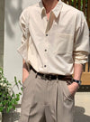 (斯文款!) 棉質口袋長袖SHIRT[八色]